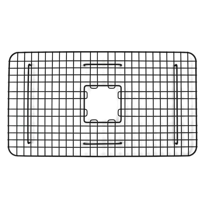 SinkSense Wren Matte Black 27" x 15" Kitchen Sink Bottom Grid