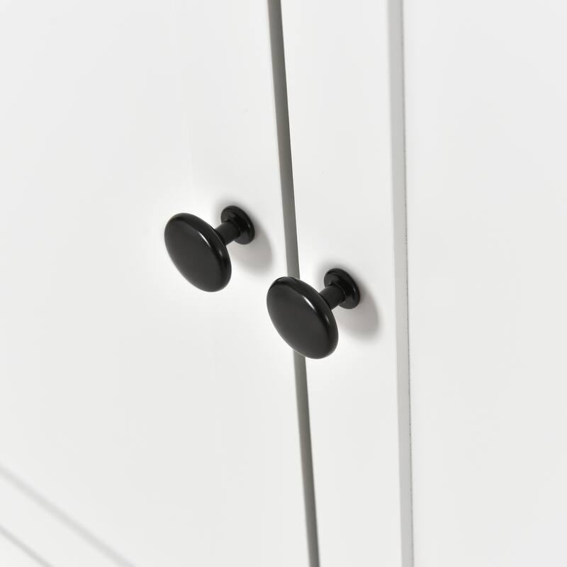 Anmytek Walnut Rolling Kitchen Island Cart Storage Cabinet with Stainless Steel Top,Spice Rack , Towel Rack