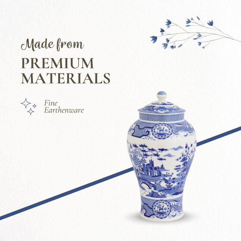 Spode Blue Italian Vase