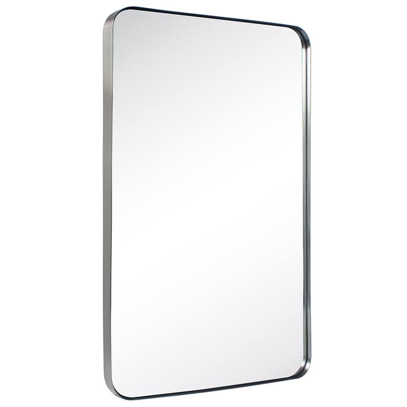 TEHOME Kengston Modern & Contemporary Rectangular Bathroom Vanity Mirror - 30'' x 36'' - Brushed Nickel