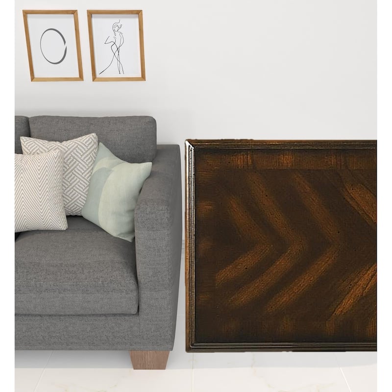 HomeRoots 24" Wood Brown End Table With Shelf - 12' X '24.25' X '24 - Brown - Wood