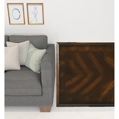 HomeRoots 24" Wood Brown End Table With Shelf - 12' X '24.25' X '24