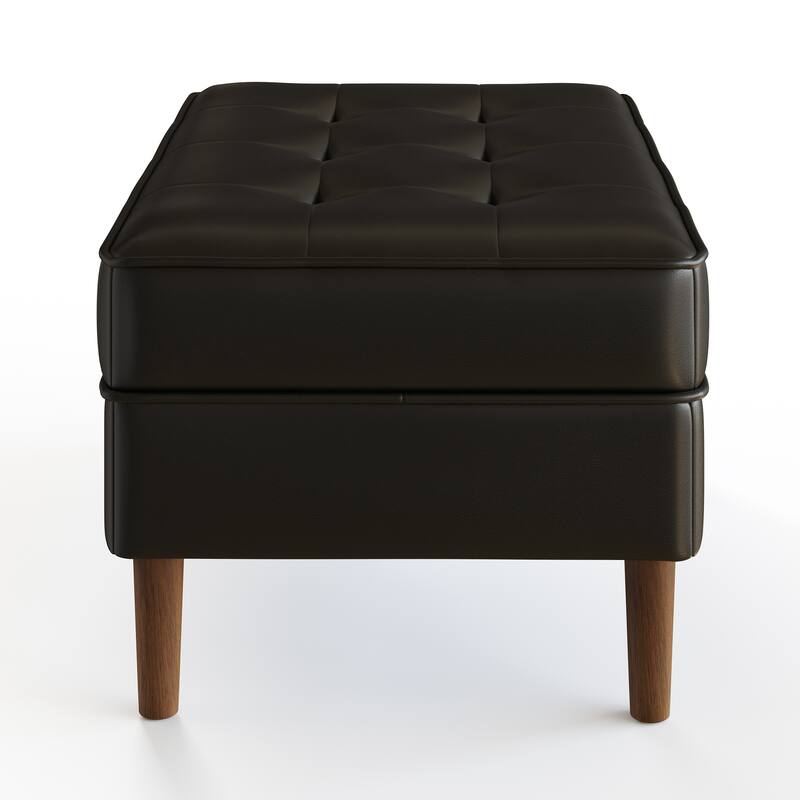 Bloomfield Vegan Leather Rectangular Ottoman