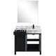 preview thumbnail 147 of 157, Lexora Zilara Bathroom Vanity Complete Set in Black and Grey with Faucet