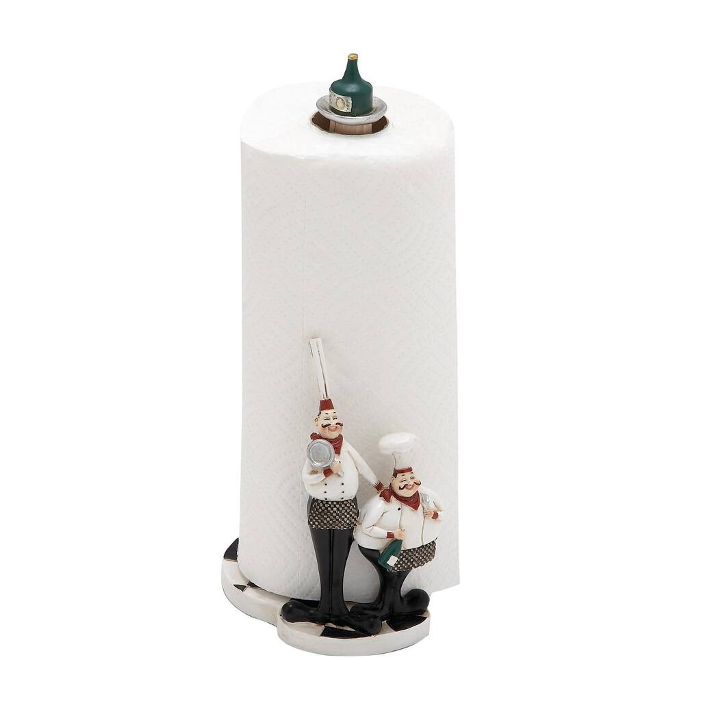 Polystone Chef Paper Towel Holder - White - Roche River Decor
