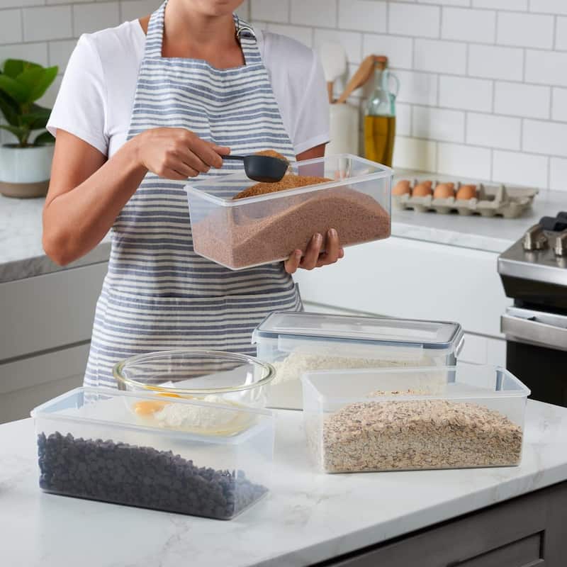 DWËLLZA KITCHEN Airtight Food Storage Containers Set of 4 - Clear
