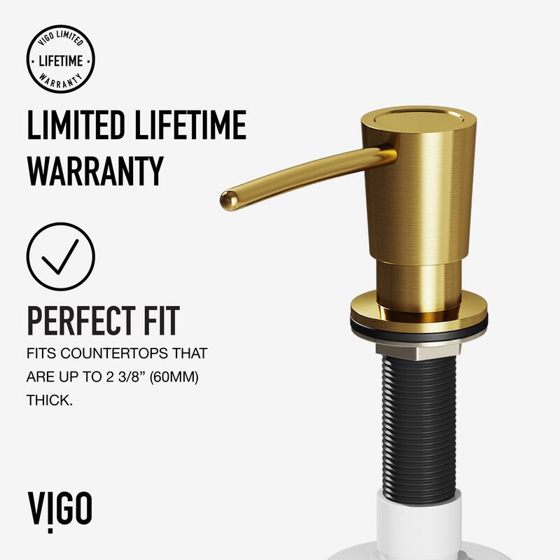 VIGO 10 oz. 1.5" W Kitchen Soap Dispenser