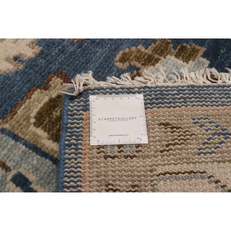 ECARPETGALLERY Hand-knotted Jules Serapi Navy Wool Rug - 8'11 x 11'11