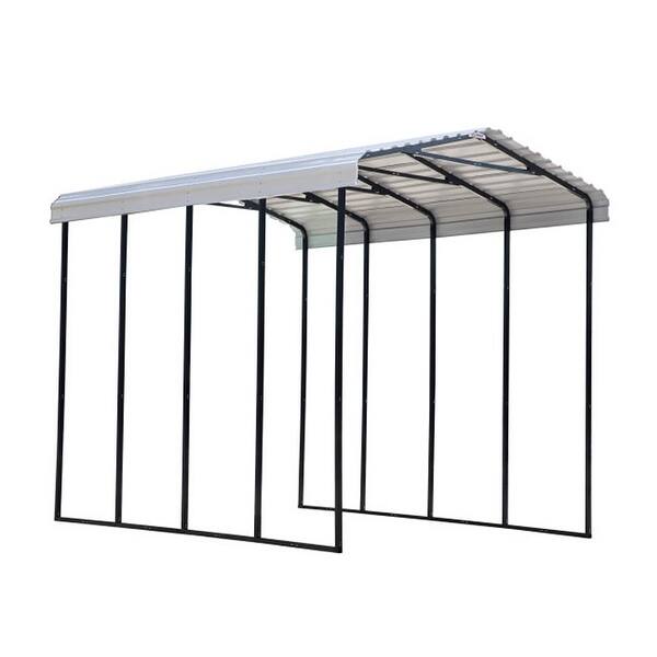 Shop Arrow Heavy Duty Galvanized Steel Metal Rv Carport And Multiuse Shelter Shade For Large Vehicles Eggshell 20 L X 14 W X 14 H On Sale Overstock 31087967