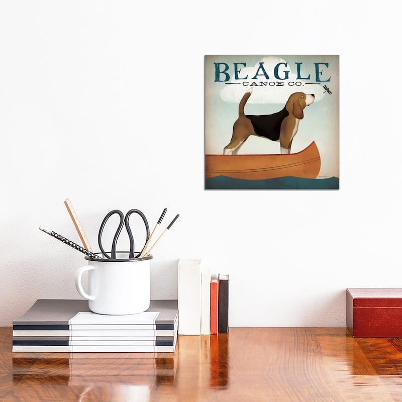 iCanvas "Beagle Canoe Co. " by Ryan Fowler Canvas Print - 12x12x1.5