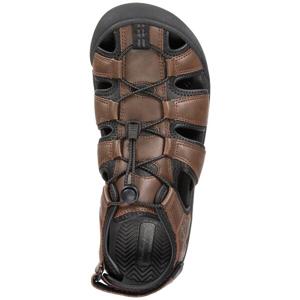 men's leather fisherman sandals closed toe