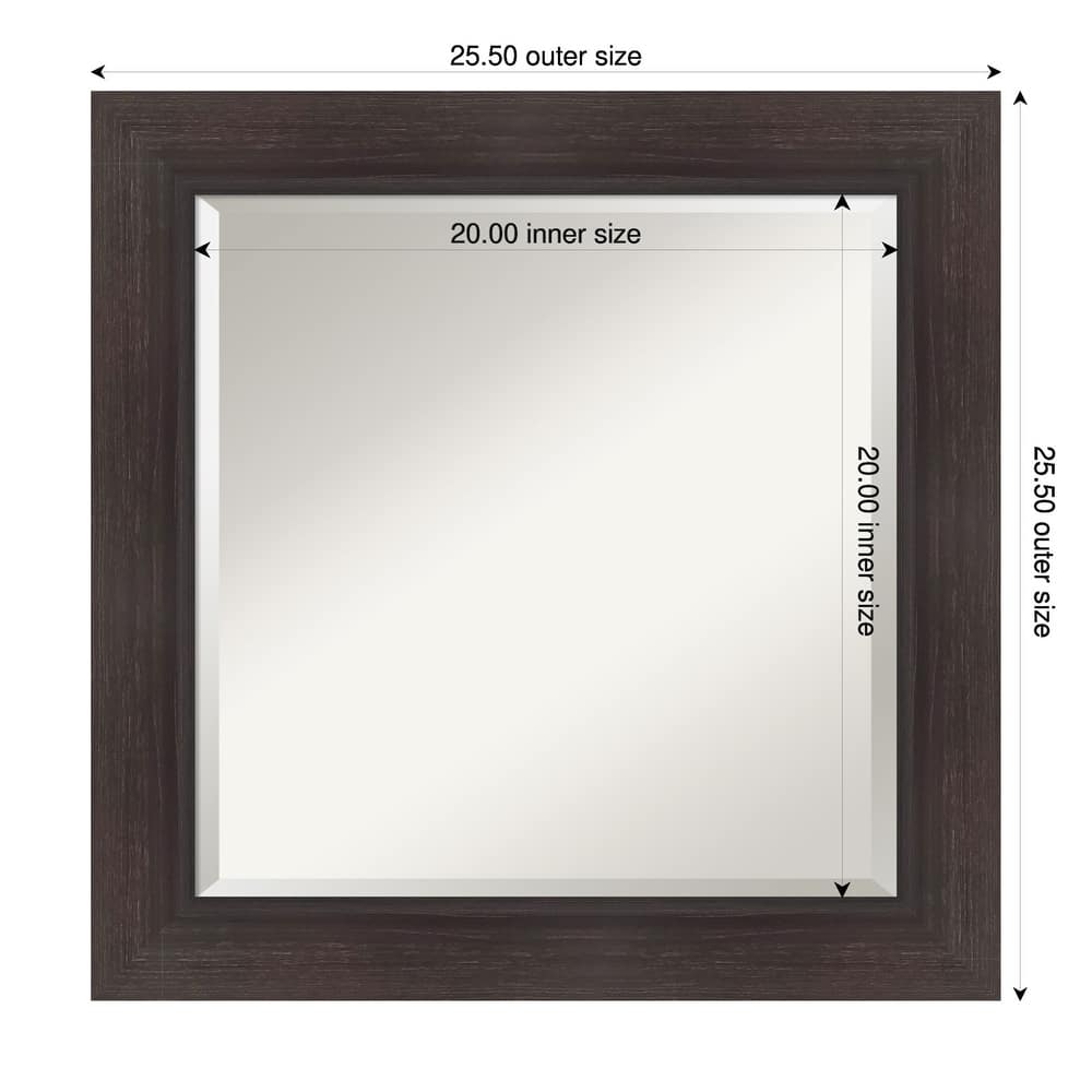Sloped Beveled Framed Bathroom Vanity Wall Mirror