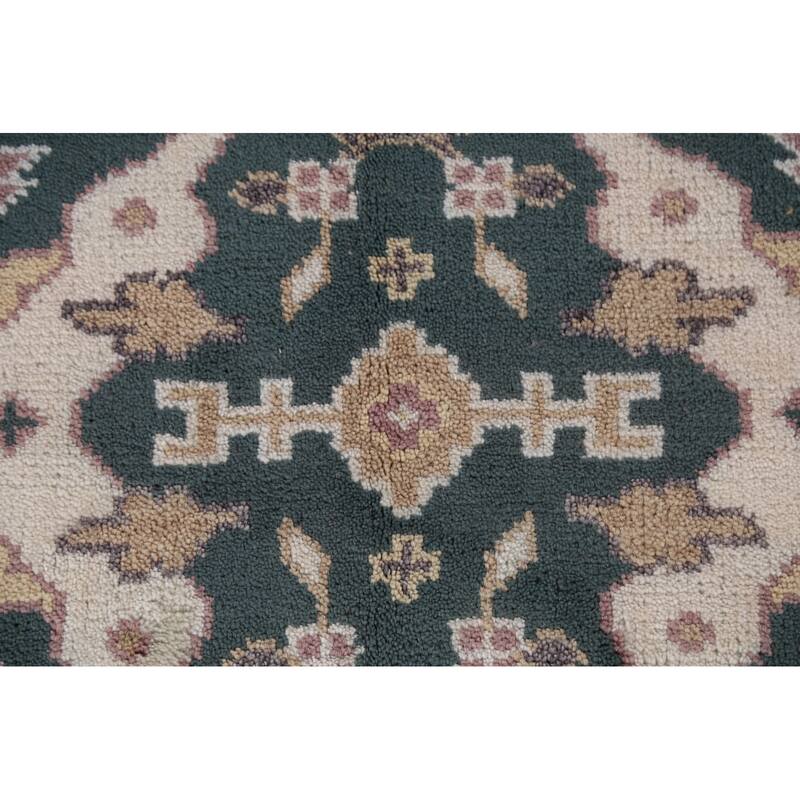 Oushak Indian Area Rug Handmade Wool Carpet - 4'2"x 6'1"