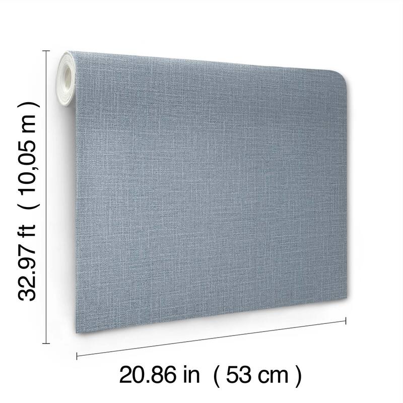 York Wallcoverings Loom Sky Blue Wallpaper