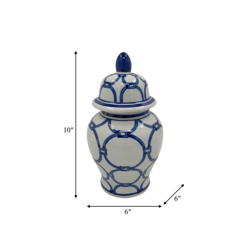 Sagebrook Home Temple Ceramic Jar