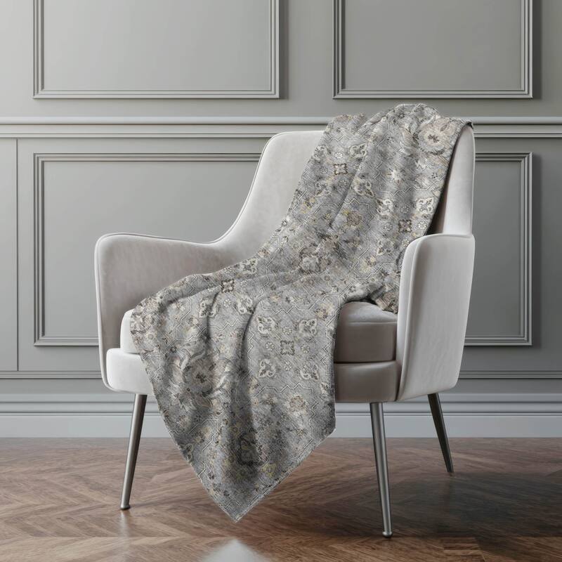 Premium Machine Washable ASB94 Traditional Global Sherpa Throw Blanket