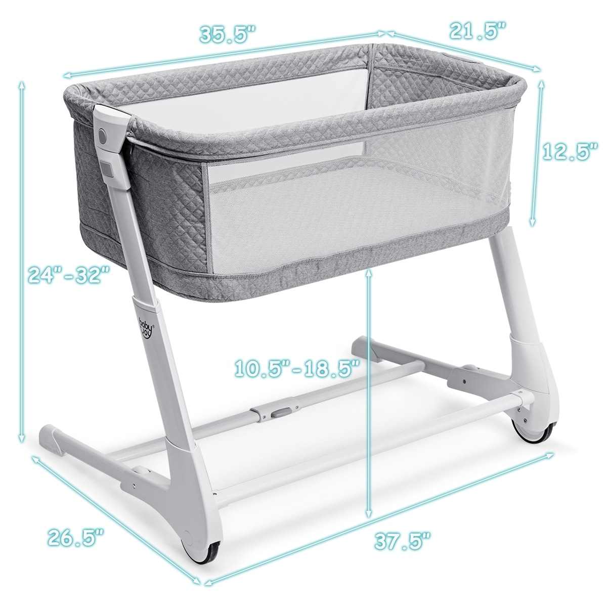 adjustable baby bed