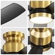 preview thumbnail 7 of 27, Sofucor 42'' Gold Flush Mount Ceiling Fan Lights Kit with Remote Quiet Reversible DC - 42