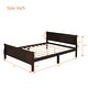 preview thumbnail 29 of 76, Classic Wood Platform Bed with Headboard and Footboard, Solid Wood Bed Frame, Easy to Assemble, No Box Spring Needed