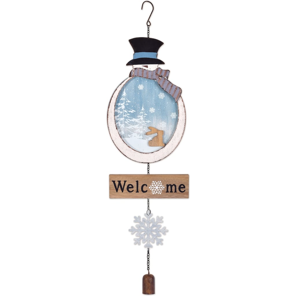 Snowman Welcome 28"
