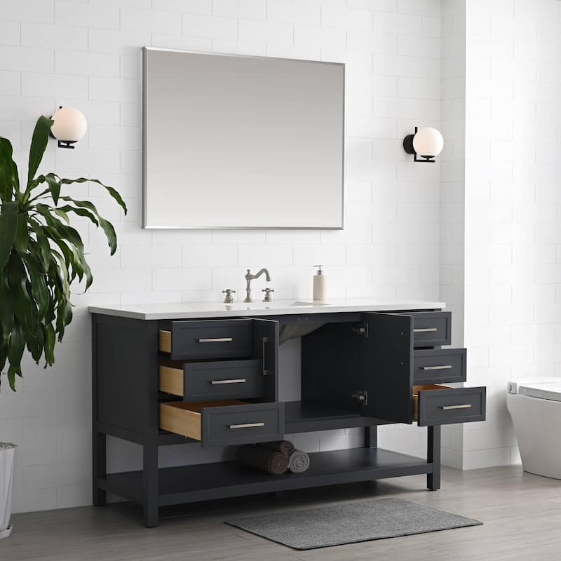 Sudio Design Arlo 60" Single Bathroom Vanity - 60" Single Sink