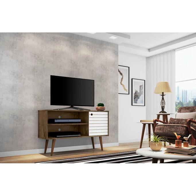 Mid-century Modern Liberty 2-shelf TV Stand