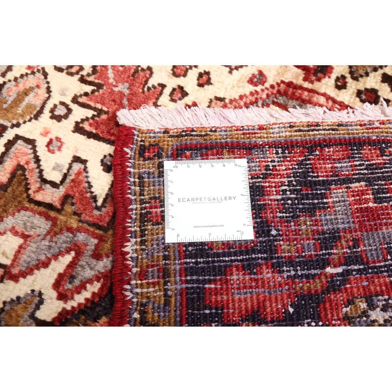 ECARPETGALLERY Hand-knotted Sarabi Dark Red Wool Rug - 9'5 x 12'2