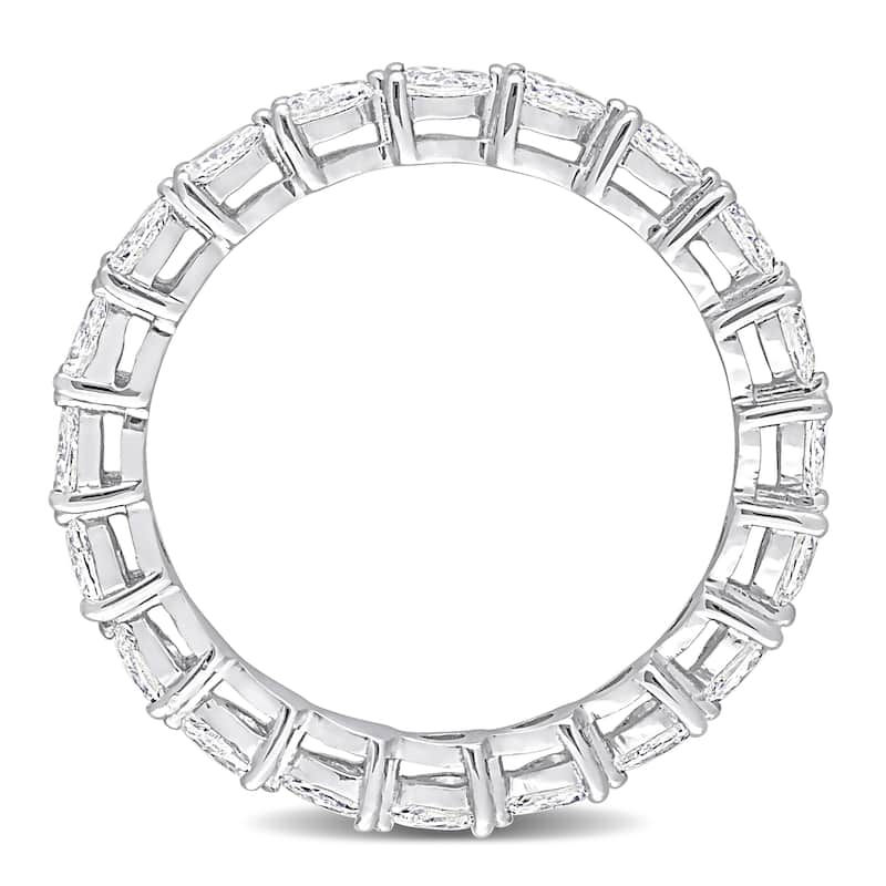 Miadora 1ct TDW Pear-Cut Diamond Eternity Ring in 14k White Gold
