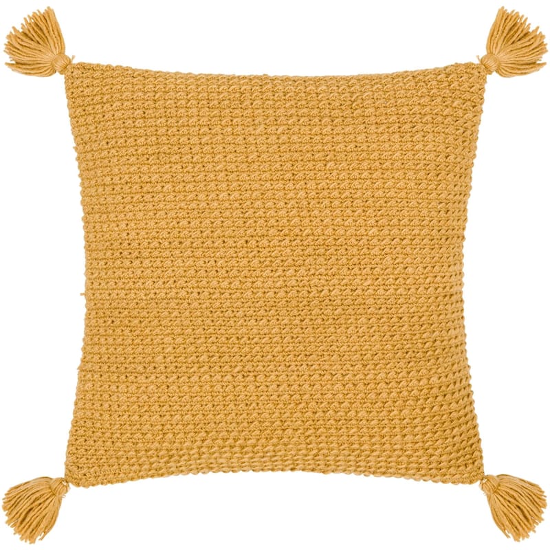 Demond Farmhouse Solid Color Accent Pillow