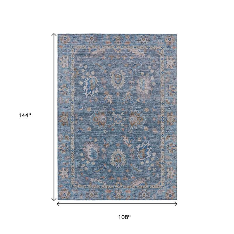 HomeRoots Floral Traditional Rectangle Outdoor Rug