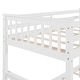 preview thumbnail 11 of 51, Twin Over Twin Bunk Bed Convertible 2 Platform Beds, Wooden Panel Bed with Ladder, Guardrail and 2 Drawers