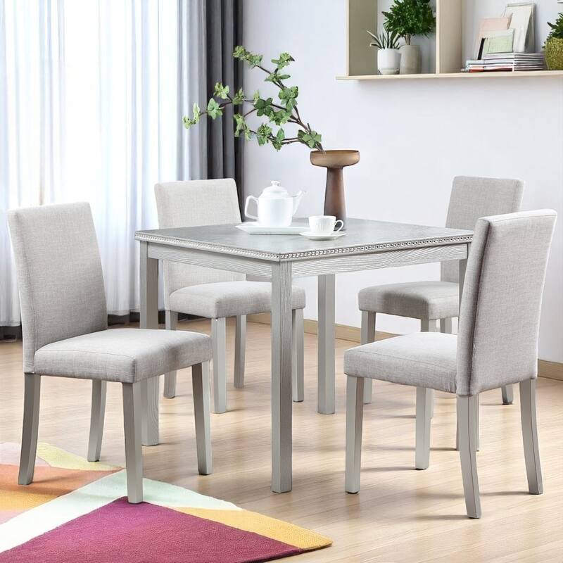 KISRAIS 5 Piece Counter Height Dining Set