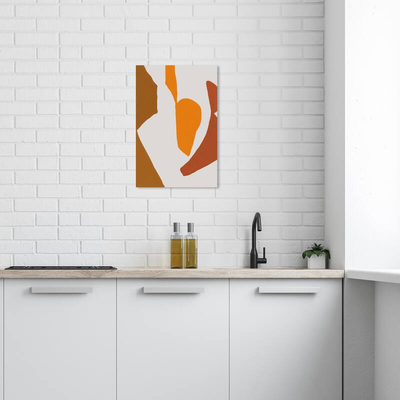 Wynwood Studio Canvas Abstract Coconut Peels Brown and Modern & Contemporary Wall Art Canvas Print - 24 x 16