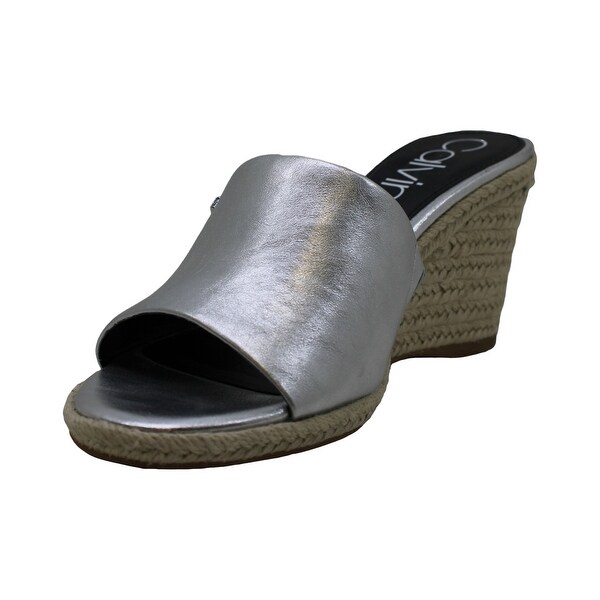 calvin klein women's britta wedge sandals