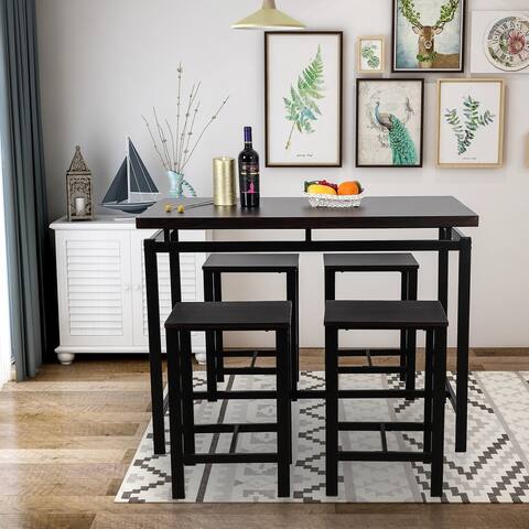 5 Piece Dining Set with Counter and Pub Height