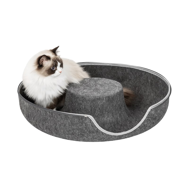 Adeco Cat Tunnel Bed for Large Cat