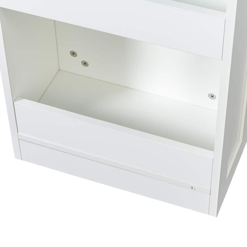 70.75"H Multifunctional Pull-out Storage Single-sided Open Pantry Cabinet with 7-Tier Shelves
