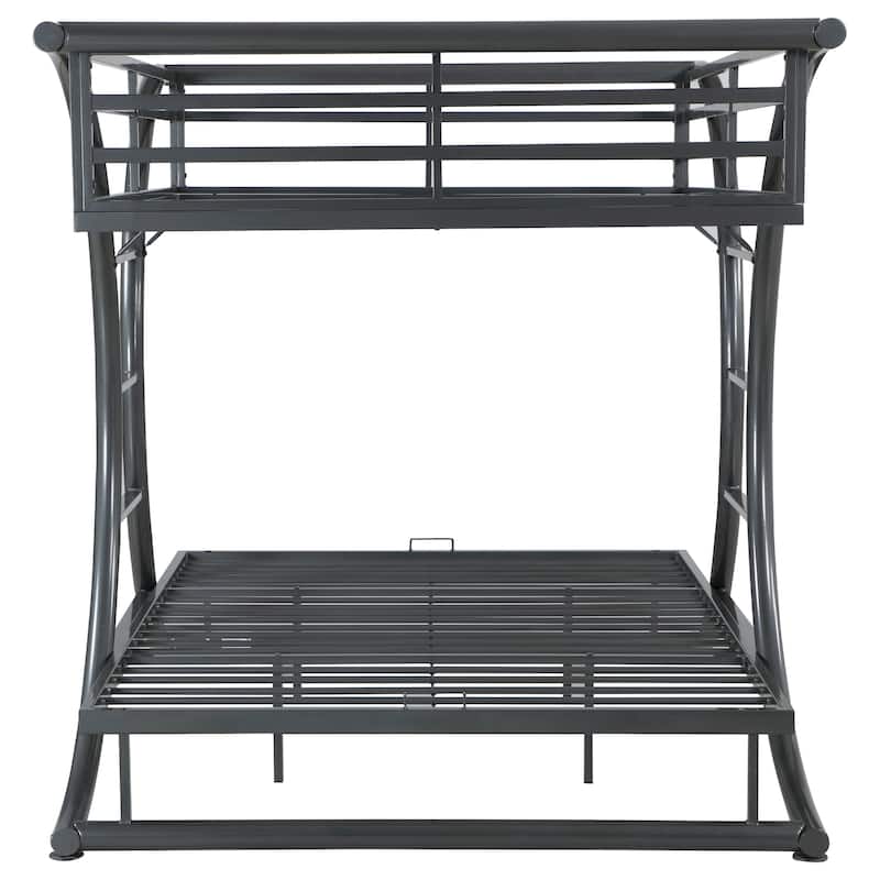 Stephan Contemporary Gunmetal Metal Frame Bunk Bed