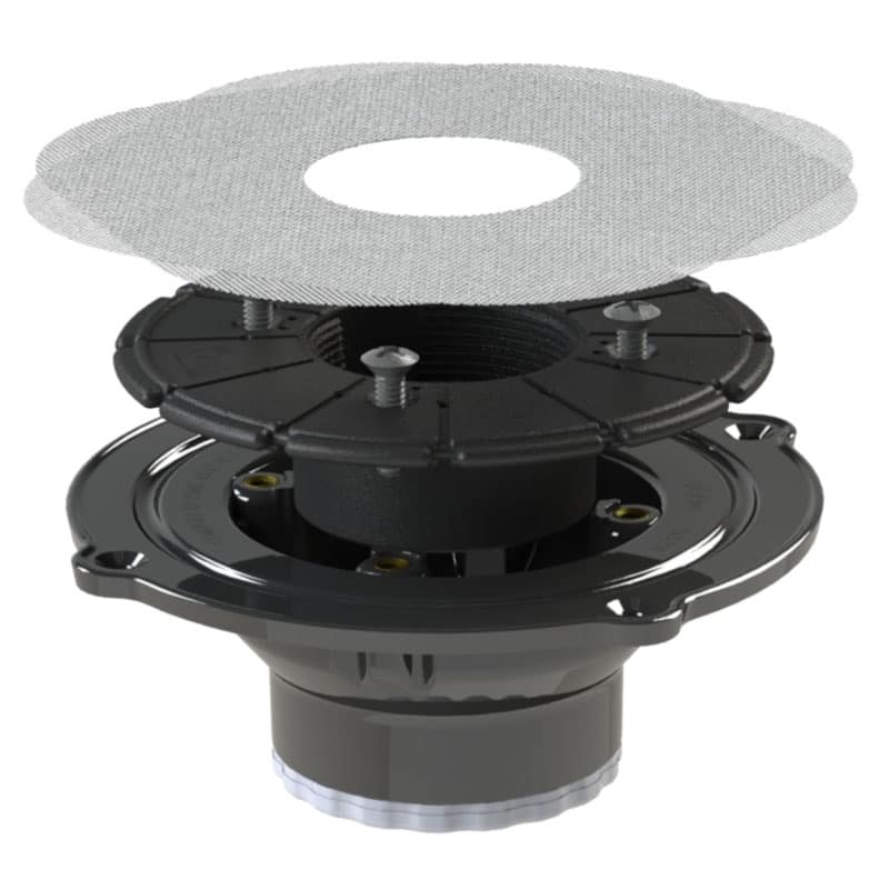 Ebbe America ECCD-PVC Ebbe Rough-In PVC Clamp Collar Drain - Natural