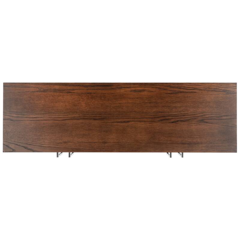 SAFAVIEH Couture Amadea 4 Door Media Stand - 58 In W x 17 In D x 24 In H - 58Wx24Dx17H