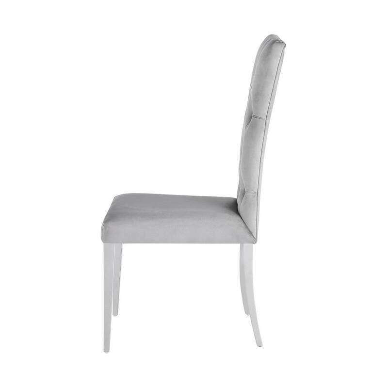 Set of 2 Velvet Upholstered Side Chairs