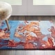 preview thumbnail 21 of 26, Nourison Hand-tufted Prismatic Modern Abstract Area Rug 2'3" x 3' - Blue/Red - Rectangle