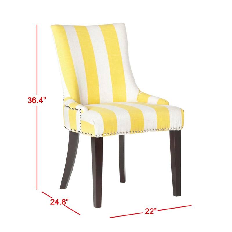 SAFAVIEH Lester Dining Chair (Set of 2) - 24"W x 25"D x 39"H