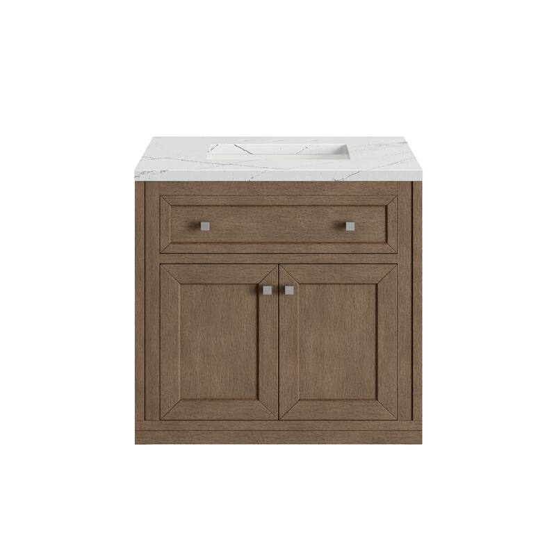 James Martin Vanities Chicago 30" Single Vanity, Whitewashed Walnut