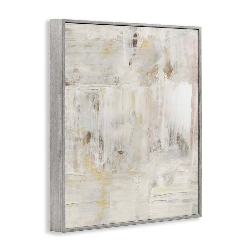 Stupell Natural Abstract Pattern Framed Giclee Art Design By Victoria Barnes