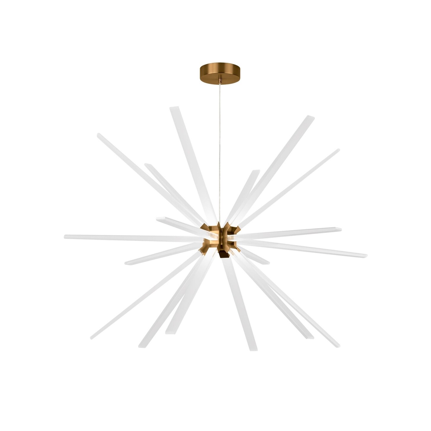 Tech Lighting 700PHT48-LED930  Photon 48" Wide 3000K LED Chandelier - (Aged Brass) - Chandeliers For Bedrooms by Overstock.com