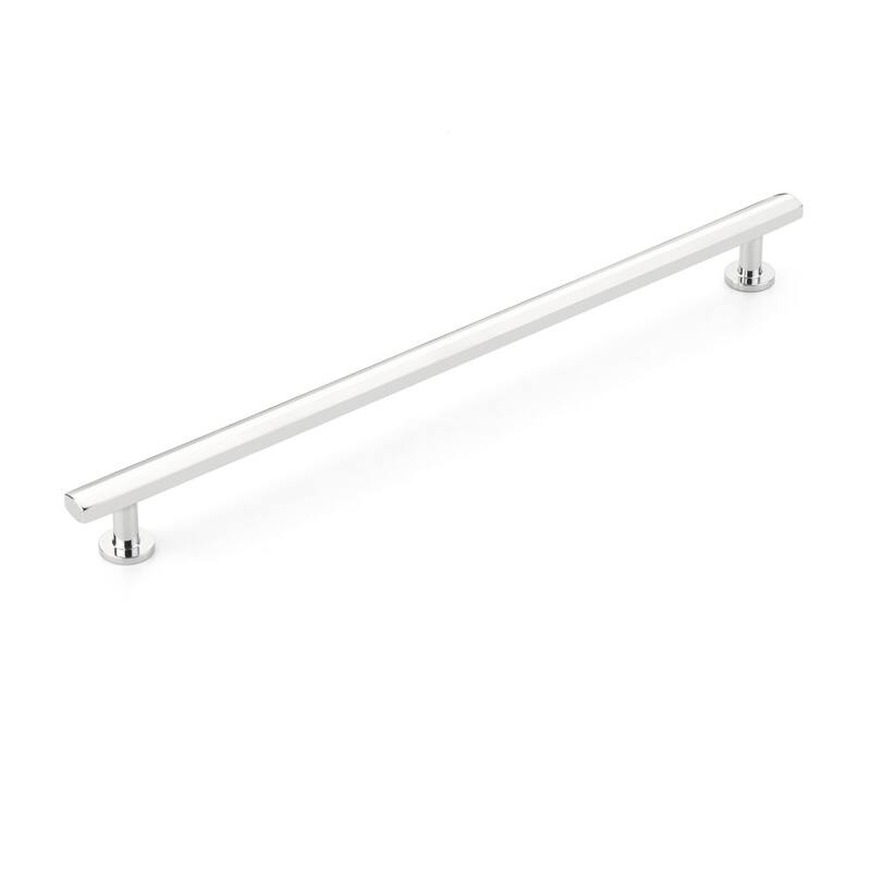 Schaub and Company Heathrow 12" Center to Center Contemporary Bar - Polished Chrome
