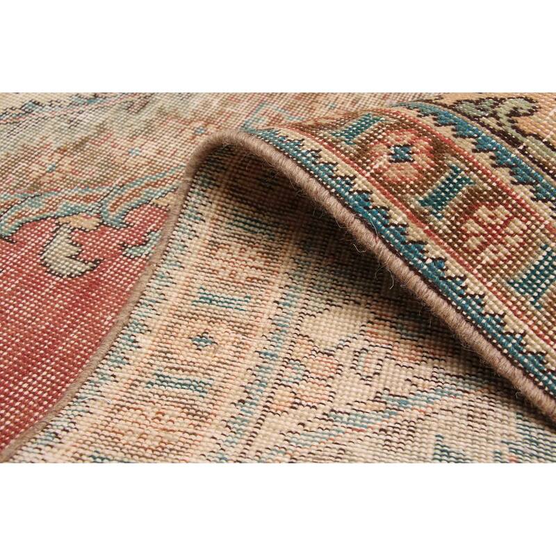 ECARPETGALLERY Hand-knotted Antalya Vintage Dark Copper Wool Rug - 6'1 x 9'2