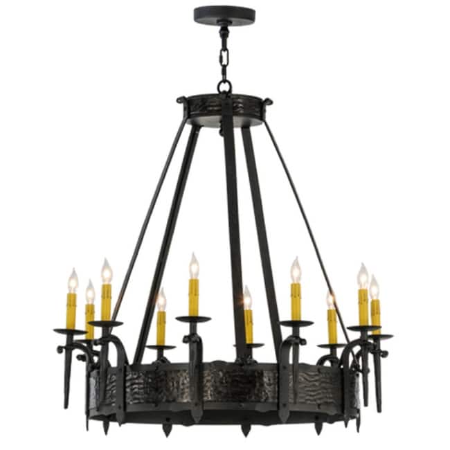 Meyda Tiffany 112388 Costello 10 Light 35" Wide Taper Candle Style