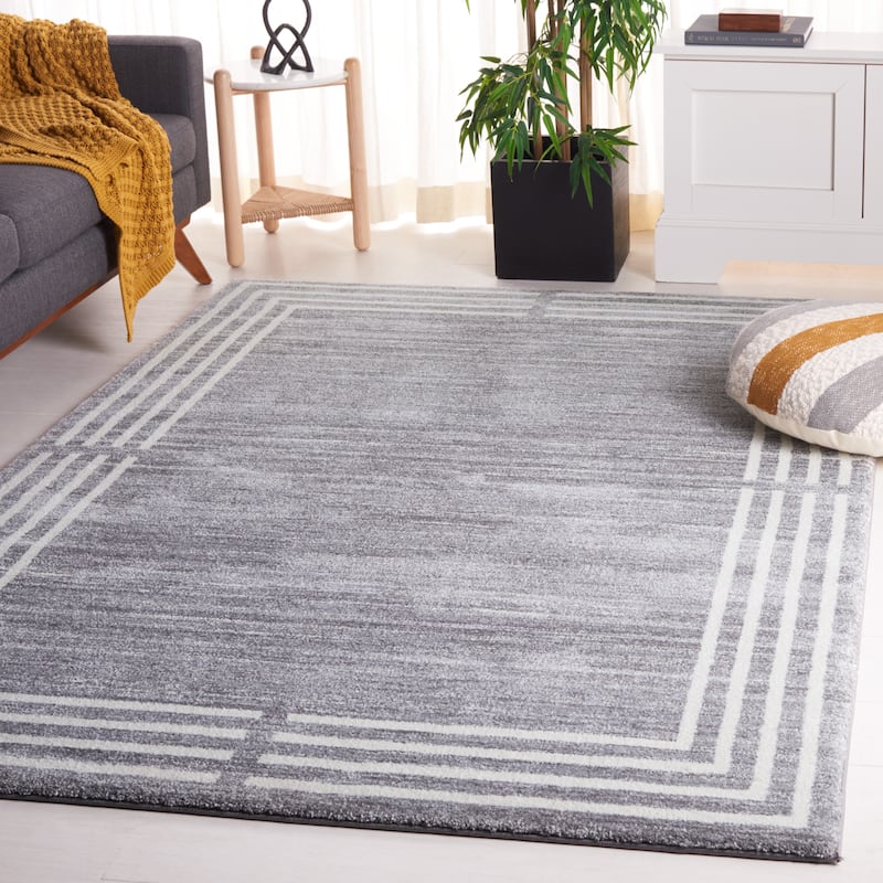SAFAVIEH Symphony Cordia Traditional Rug - 8' x 10' - Grey/Ivory